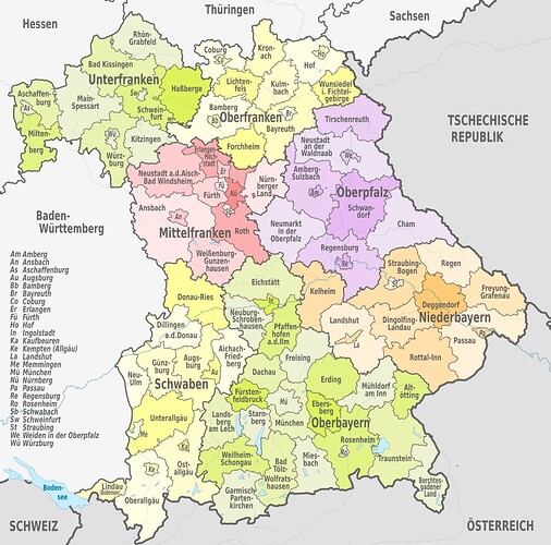 Bayern - Bavaria,administrative_divisions-de-_colored.svg