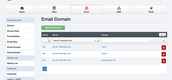 Email-Domain 1